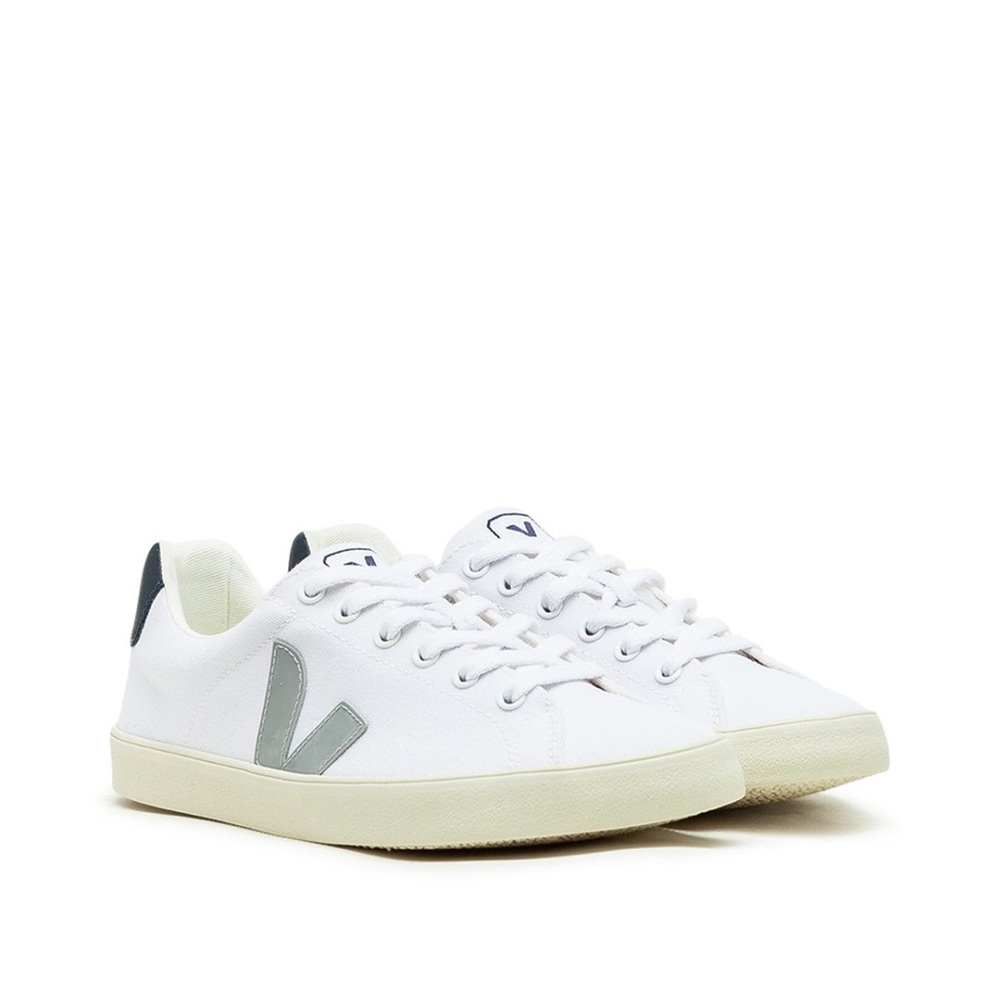 Veja White and Gray Women's Shoes